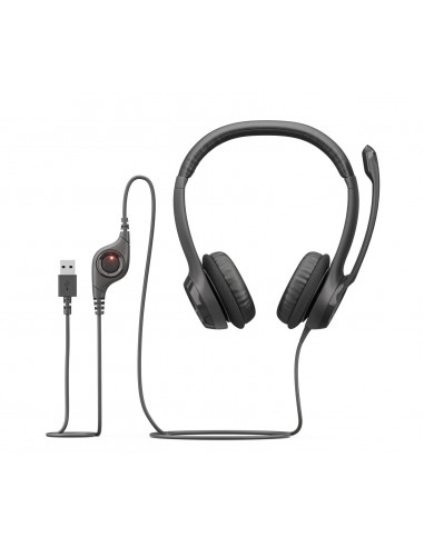 Слушалки Logitech USB Headset H390...